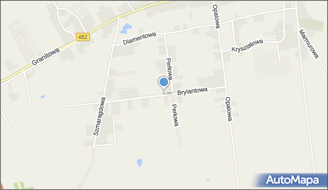 Olszowa gmina Kępno, Brylantowa, mapa Olszowa gmina Kępno