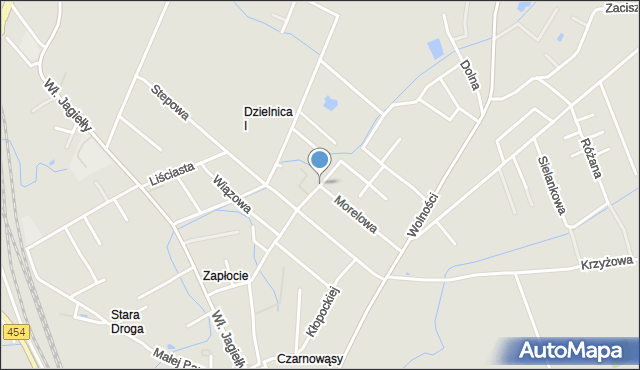 Opole, Brzozowa, mapa Opola