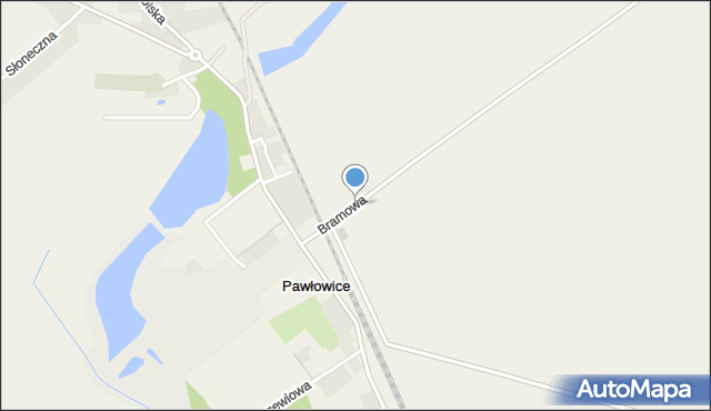 Pawłowice gmina Krzemieniewo, Bramowa, mapa Pawłowice gmina Krzemieniewo