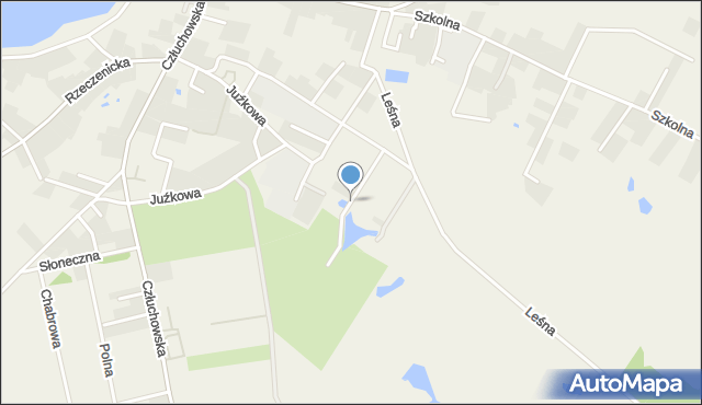 Przechlewo, Brzoskwiniowa, mapa Przechlewo