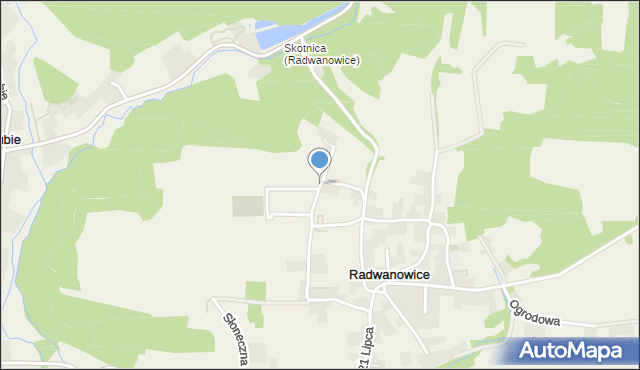 Radwanowice, Brata Alberta, mapa Radwanowice