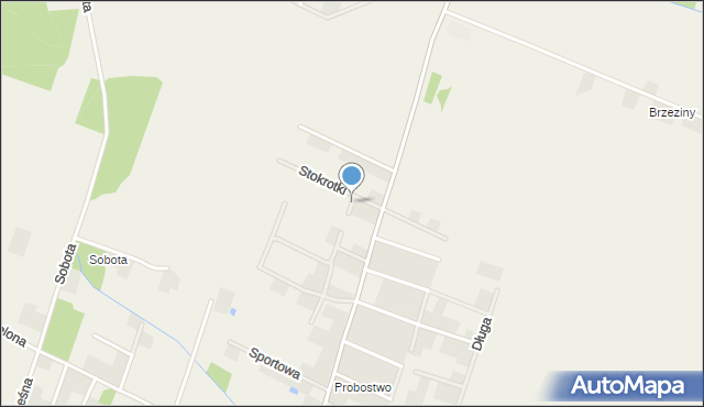 Radzanowo, Brzeźna, mapa Radzanowo