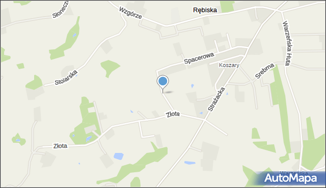 Rębiska gmina Szemud, Brązowa, mapa Rębiska gmina Szemud