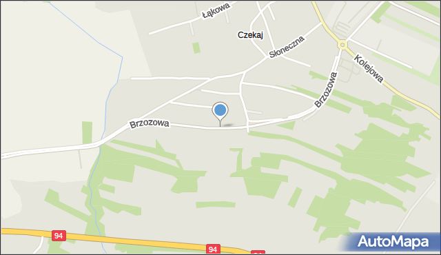 Ropczyce, Brzozowa, mapa Ropczyce