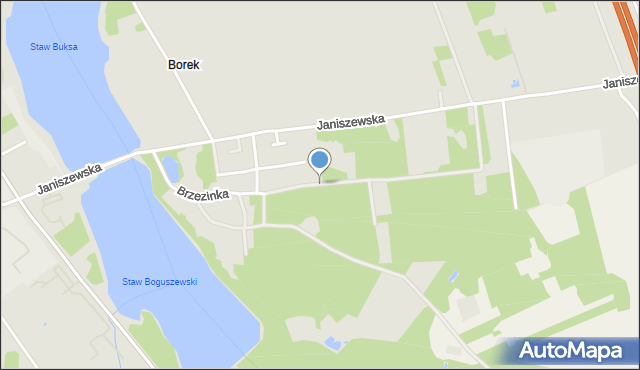 Ryki, Brzezinka, mapa Ryki