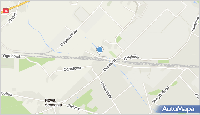 Schodnia, Brzezinka, mapa Schodnia