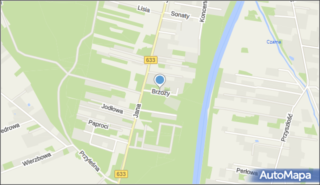 Stanisławów Pierwszy gmina Nieporęt, Brzozy, mapa Stanisławów Pierwszy gmina Nieporęt
