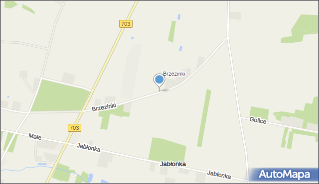 Sworawa, Brzezinki, mapa Sworawa