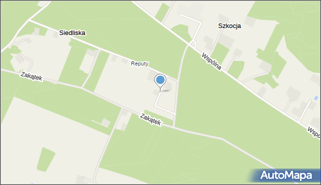 Szkocja gmina Szubin, Brzozowa, mapa Szkocja gmina Szubin