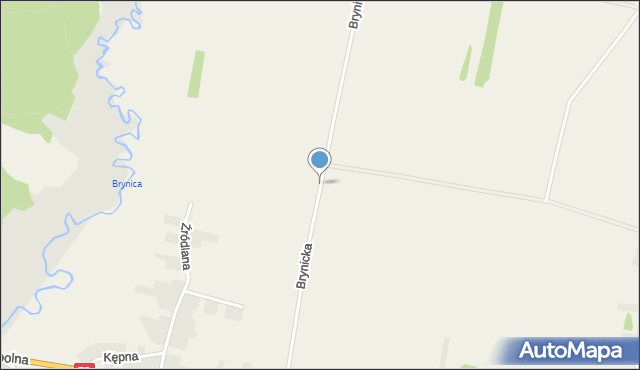 Tąpkowice, Brynicka, mapa Tąpkowice