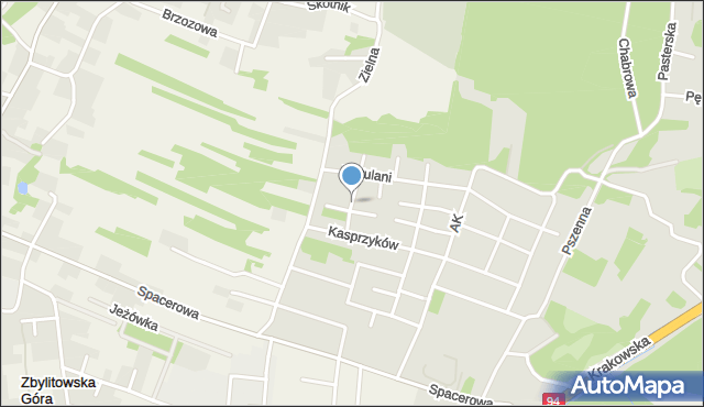 Tarnów, Brauna Jerzego, mapa Tarnów