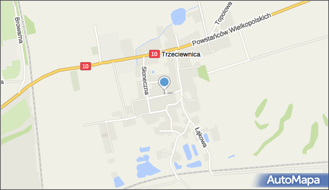 Trzeciewnica, Bratkowa, mapa Trzeciewnica