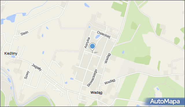 Wadąg, Brzechwy Jana, mapa Wadąg