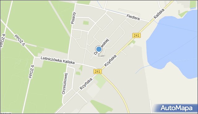 Wągrowiec, Brzechwy Jana, mapa Wągrowiec