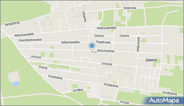 Warszawa, Brata Alberta, mapa Warszawy