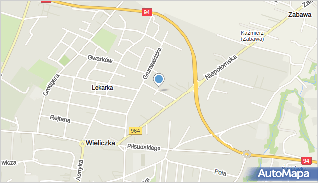 Wieliczka, Braci Kordulów B. i W., mapa Wieliczka