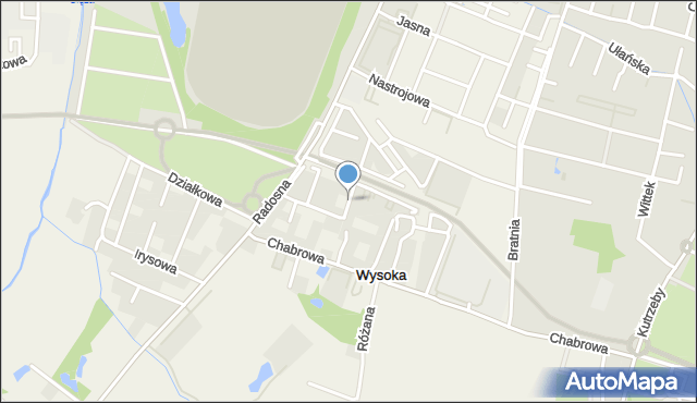 Wysoka gmina Kobierzyce, Brzozowa, mapa Wysoka gmina Kobierzyce