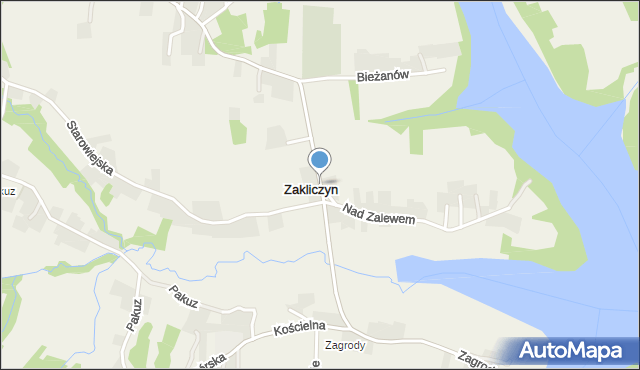 Zakliczyn gmina Siepraw, Brandysiewicza Wojciecha, ks., mapa Zakliczyn gmina Siepraw