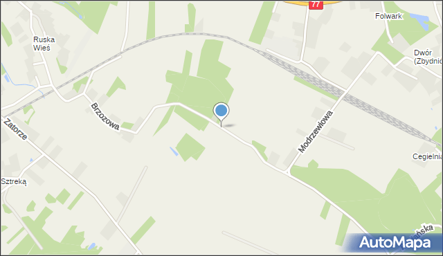 Zbydniów gmina Zaleszany, Brzozowa, mapa Zbydniów gmina Zaleszany