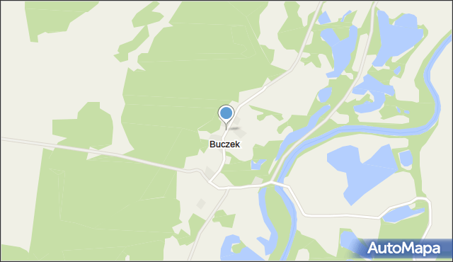 Buczek gmina Szprotawa, Buczek, mapa Buczek gmina Szprotawa