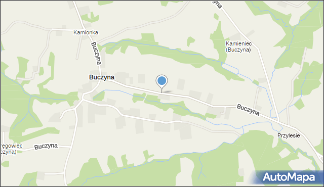 Buczyna gmina Bochnia, Buczyna, mapa Buczyna gmina Bochnia