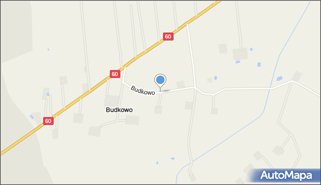 Budkowo, Budkowo, mapa Budkowo