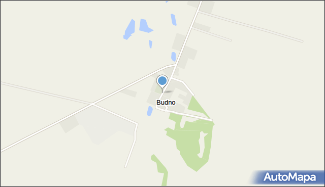 Budno gmina Goleniów, Budno, mapa Budno gmina Goleniów