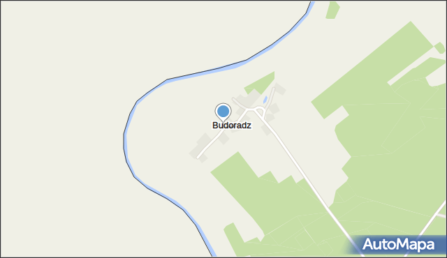 Budoradz, Budoradz, mapa Budoradz