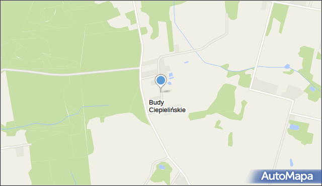 Budy Ciepielińskie, Budy Ciepielińskie, mapa Budy Ciepielińskie