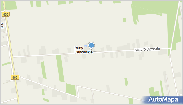 Budy Dłutowskie, Budy Dłutowskie, mapa Budy Dłutowskie