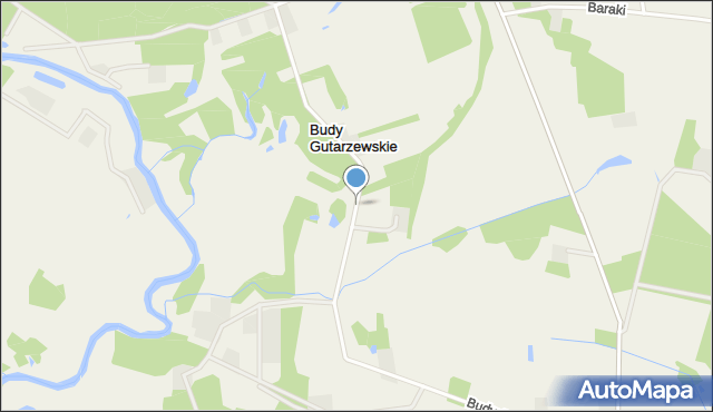 Budy Gutarzewskie, Budy Gutarzewskie, mapa Budy Gutarzewskie
