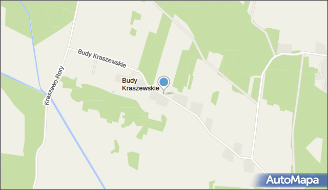 Budy Kraszewskie, Budy Kraszewskie, mapa Budy Kraszewskie