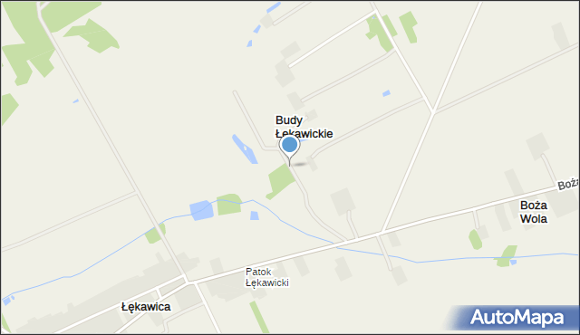 Budy Łękawickie, Budy Łękawickie, mapa Budy Łękawickie