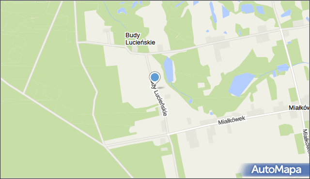 Budy Lucieńskie, Budy Lucieńskie, mapa Budy Lucieńskie