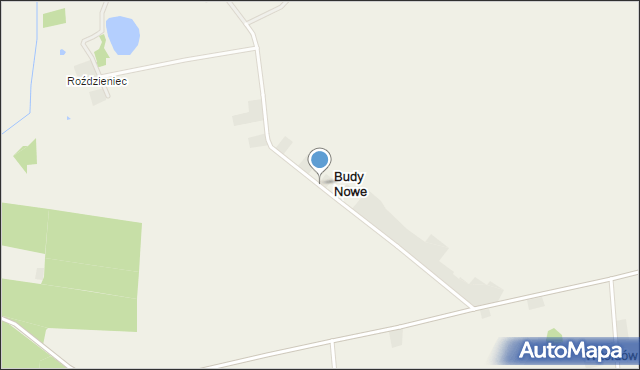 Budy Nowe, Budy Nowe, mapa Budy Nowe