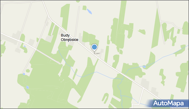 Budy Obrębskie, Budy Obrębskie, mapa Budy Obrębskie