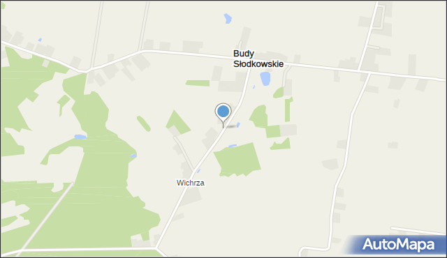 Budy Słodkowskie, Budy Słodkowskie, mapa Budy Słodkowskie