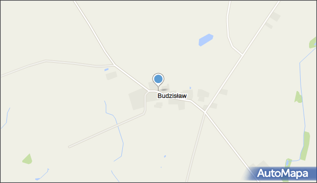 Budzisław gmina Rogowo, Budzisław, mapa Budzisław gmina Rogowo