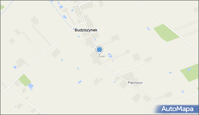 Budziszynek, Budziszynek, mapa Budziszynek