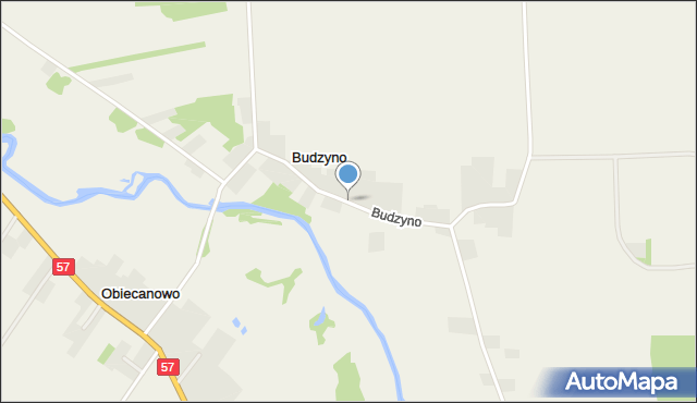 Budzyno, Budzyno, mapa Budzyno