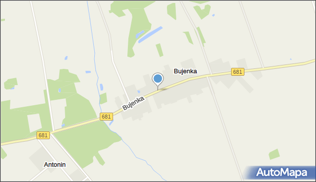 Bujenka, Bujenka, mapa Bujenka