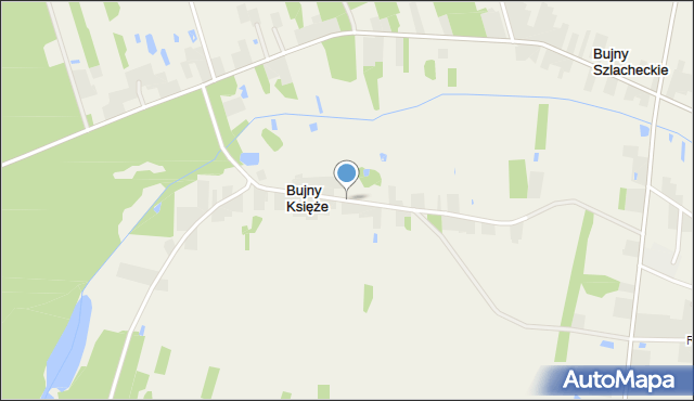 Bujny Księże, Bujny Księże, mapa Bujny Księże