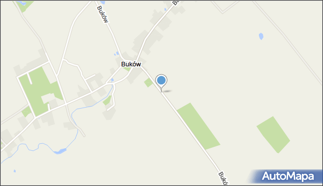 Buków gmina Sulechów, Buków, mapa Buków gmina Sulechów