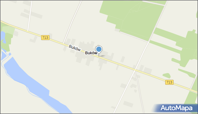 Buków gmina Ujazd, Buków, mapa Buków gmina Ujazd