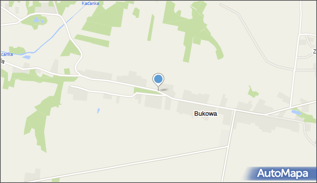 Bukowa gmina Osiek, Bukowa, mapa Bukowa gmina Osiek