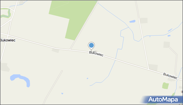 Bukowiec gmina Wągrowiec, Bukowiec, mapa Bukowiec gmina Wągrowiec