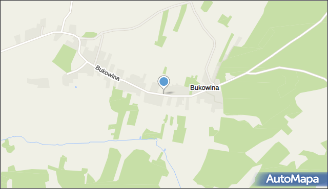 Bukowina gmina Ulanów, Bukowina, mapa Bukowina gmina Ulanów