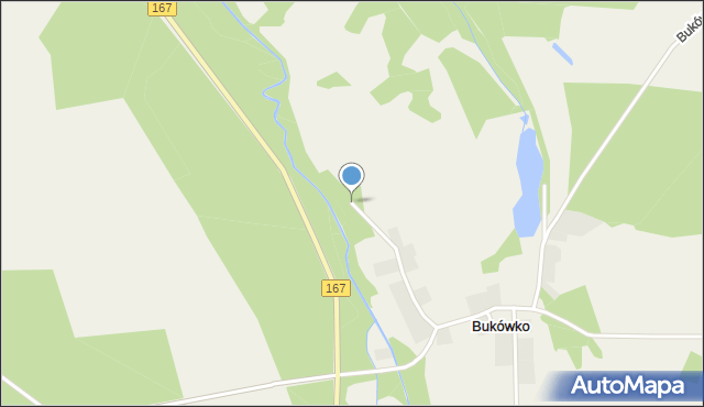 Bukówko, Bukówko, mapa Bukówko