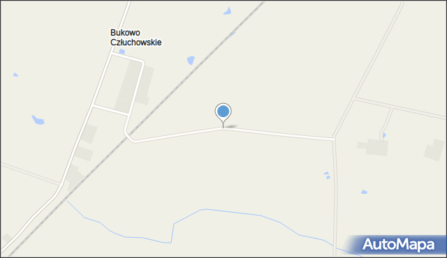 Bukowo Człuchowskie, Bukowo Człuchowskie, mapa Bukowo Człuchowskie