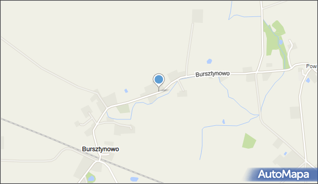 Bursztynowo gmina Świecie nad Osą, Bursztynowo, mapa Bursztynowo gmina Świecie nad Osą